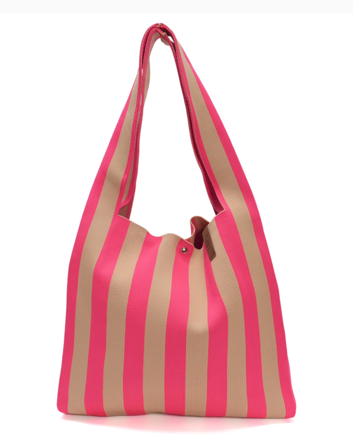 Shopper Lois mit Streifen pink beige