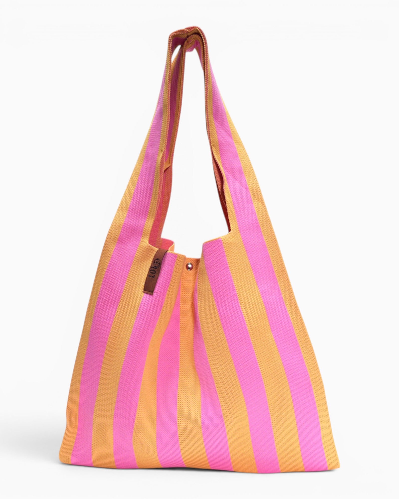 Shopper Lois mit Streifen rosa gelb