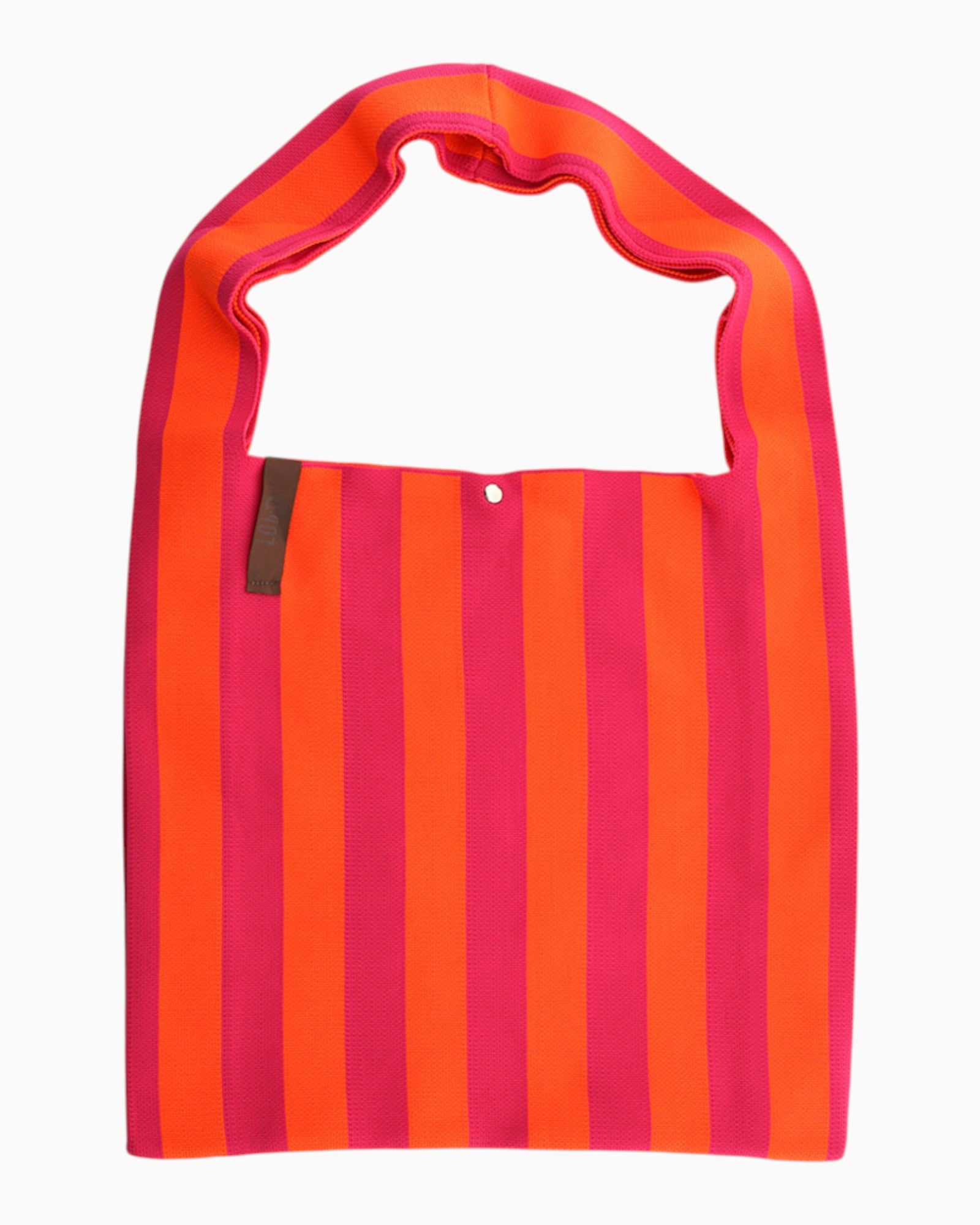 Shopper Lois mit Streifen orange pink