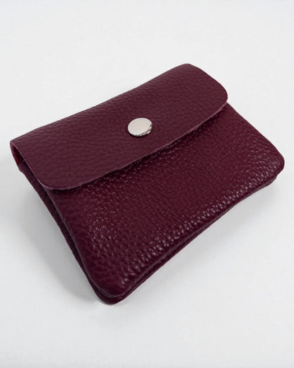 Geldbörse Leder klein berry