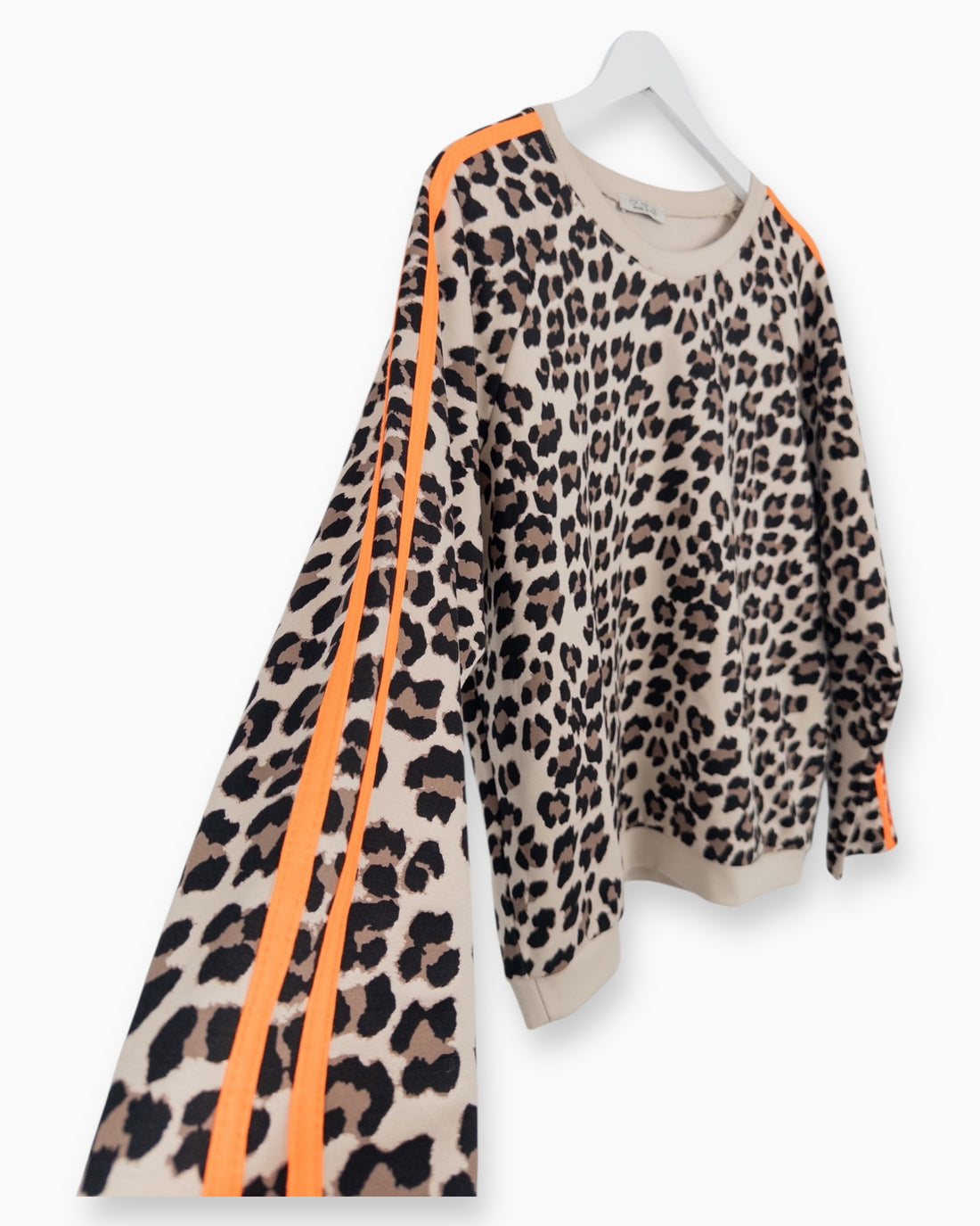 Oversize Leo Sweatshirt beige orange