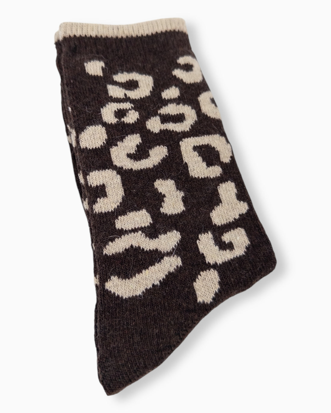 Leo Socken dunkelbraun beige