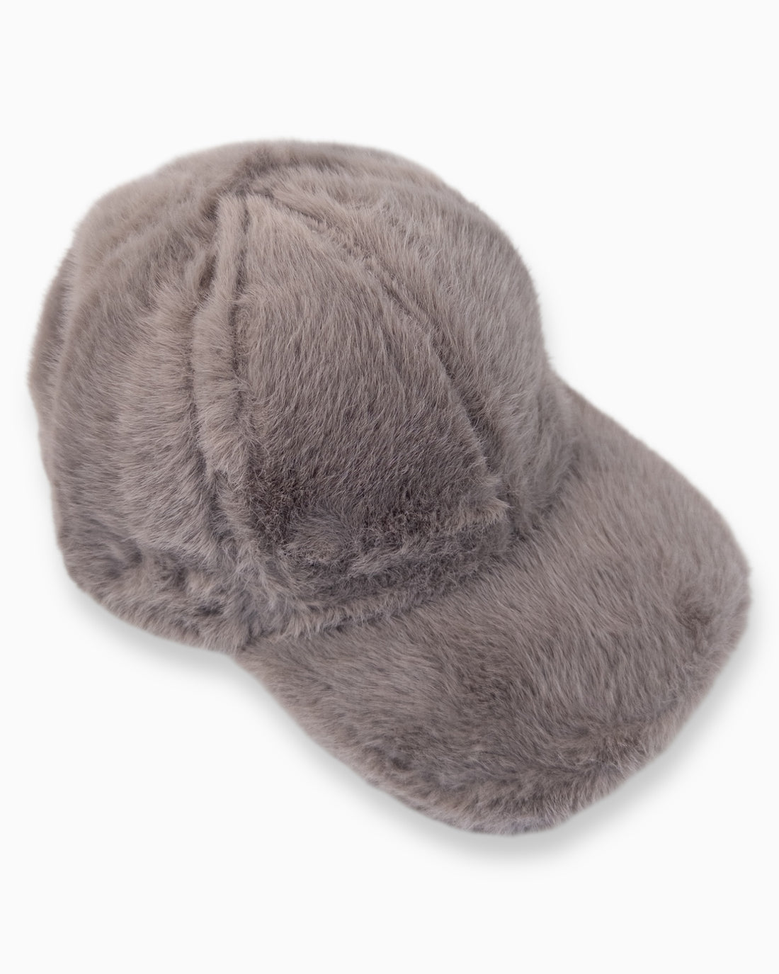 Flauschige Cap taupe