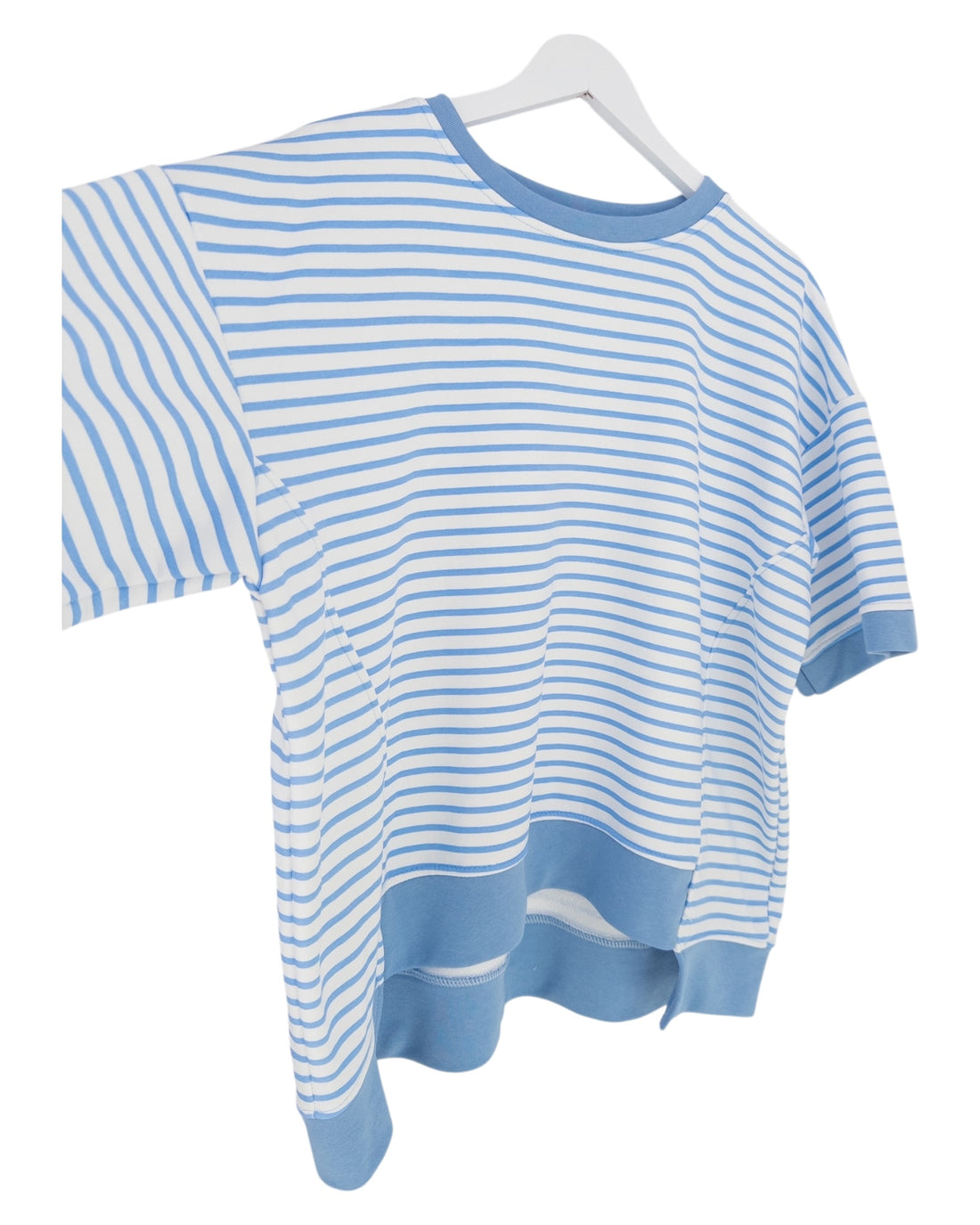 Oversize Streifen Shirt blau