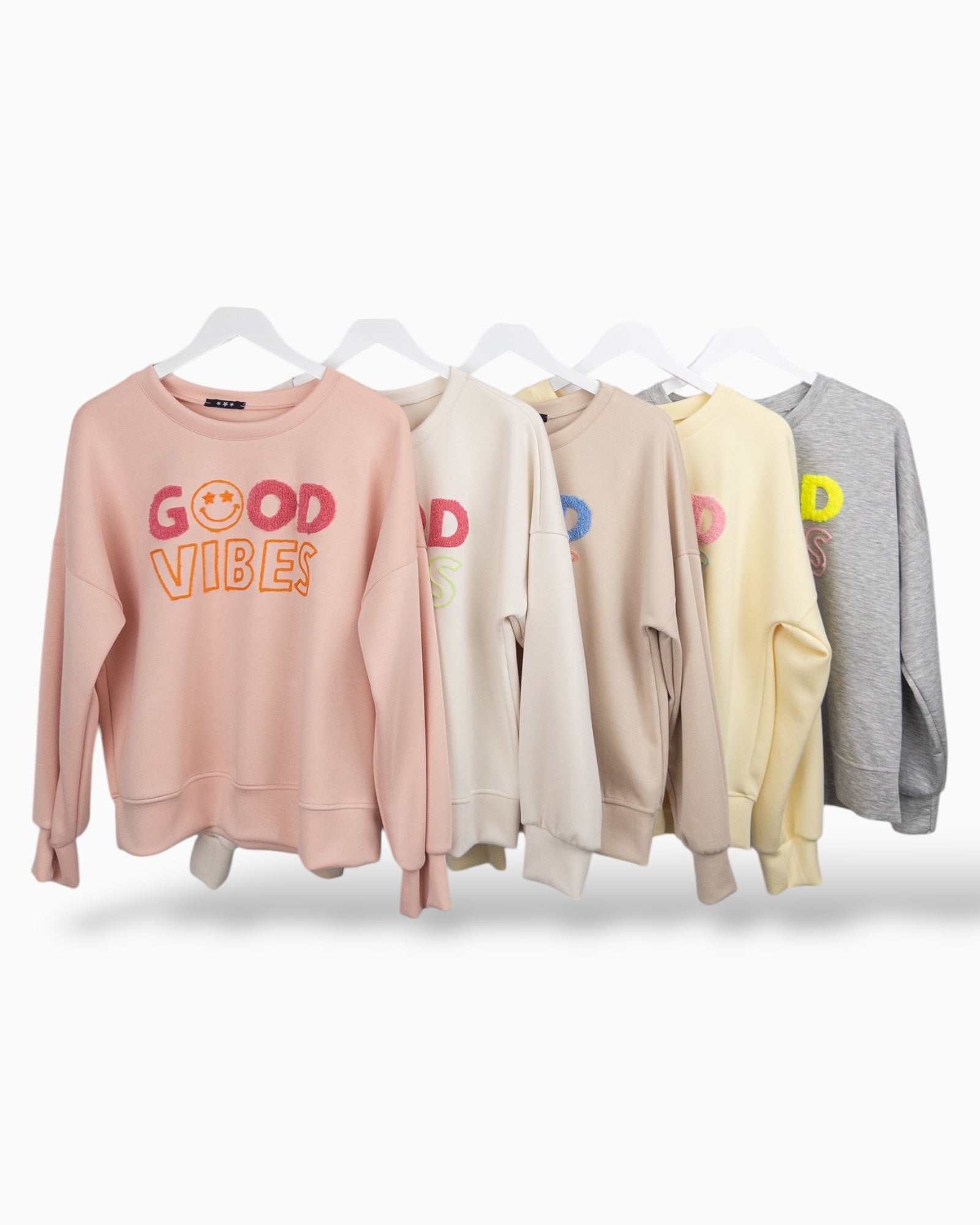 Sweatshirt Good Vibes rosa