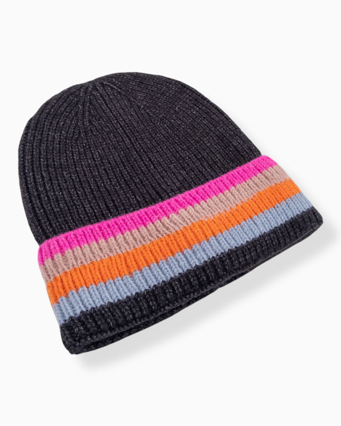 Strickmütze Rainbow schwarz
