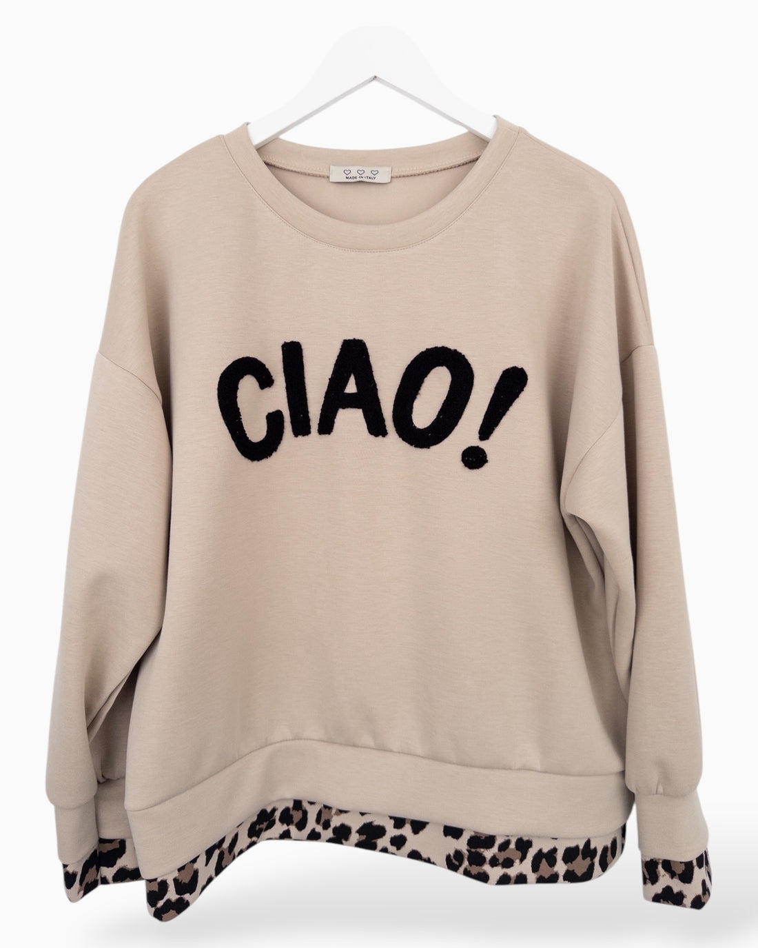 Sweatshirt Ciao beige
