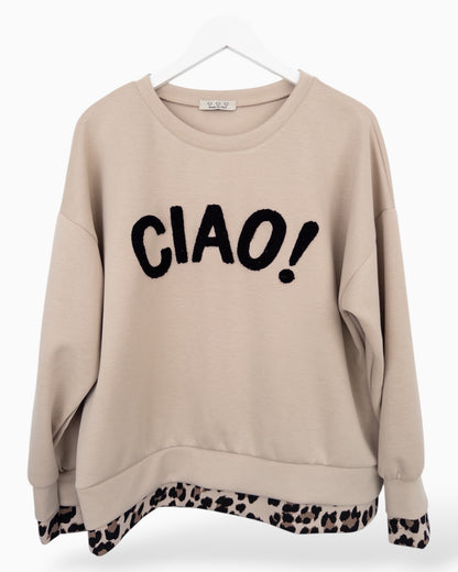 Sweatshirt Ciao beige