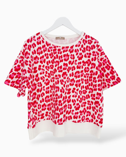 Leo Shirt weiß rot