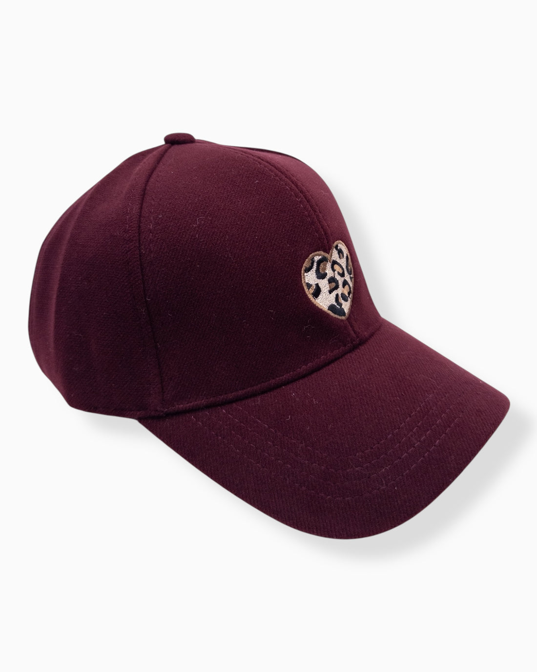 Leo Cap Herz burgund