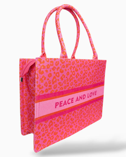 Leo Handtasche Peace &amp; Love pink