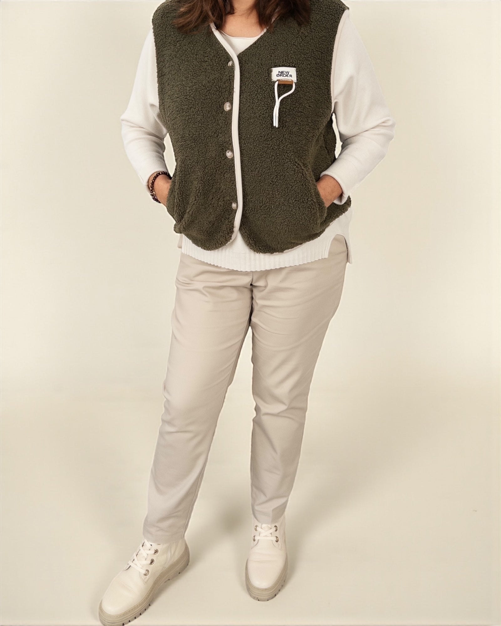 Teddy Weste Choice oliv