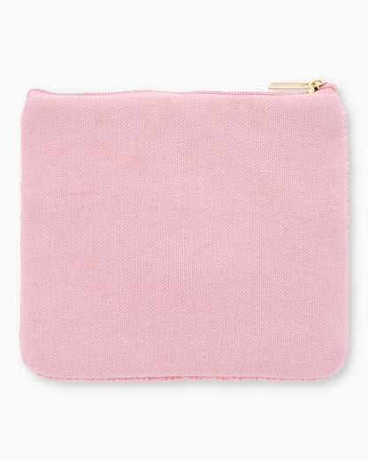 Handbesticktes Mini-Täschchen Kirschen rosa rot