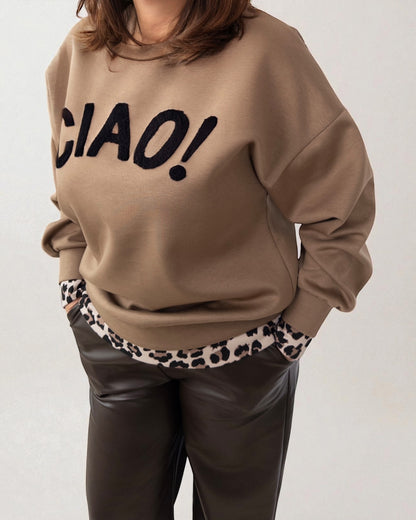 Sweatshirt Ciao hellbraun
