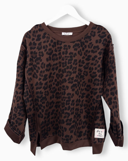 Oversize Leo Sweatshirt Luna braun