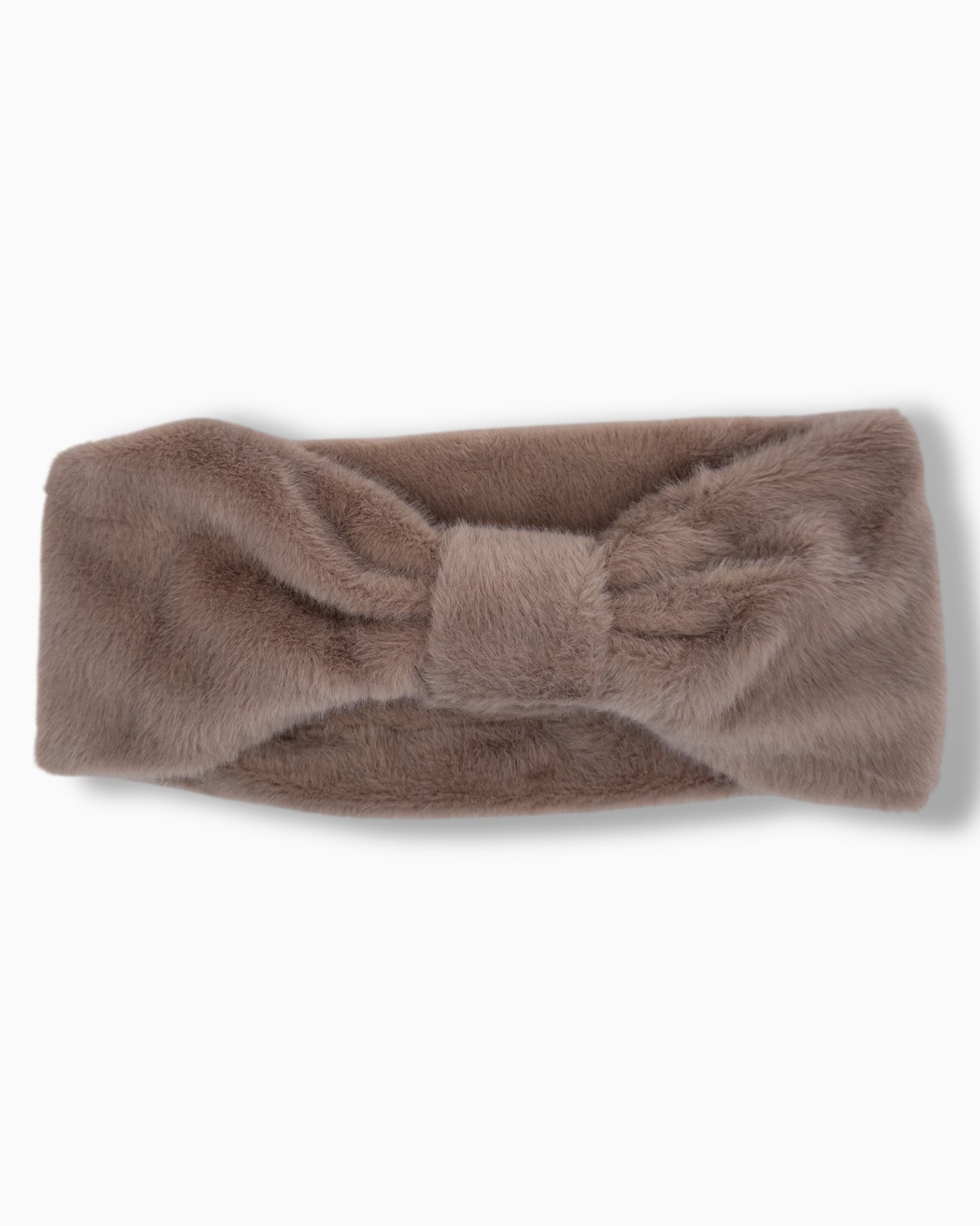 Stirnband Plüsch taupe
