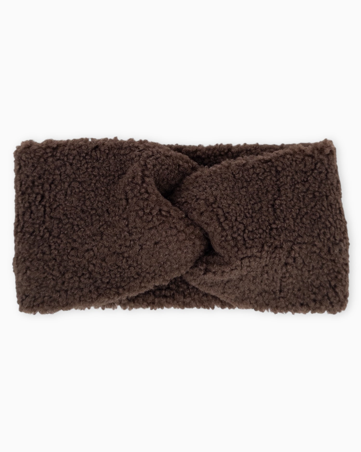 Teddy Stirnband dunkelbraun