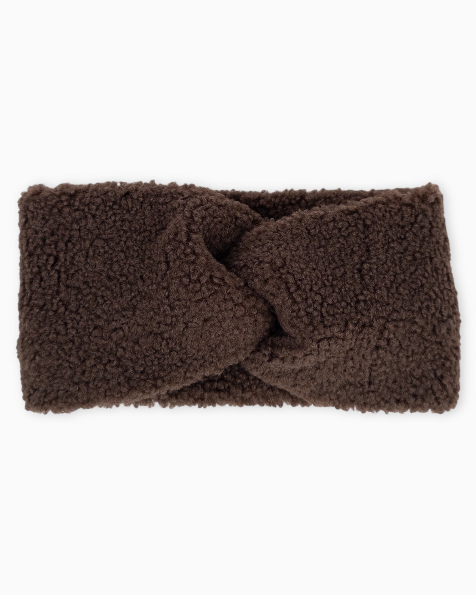 Teddy Stirnband dunkelbraun