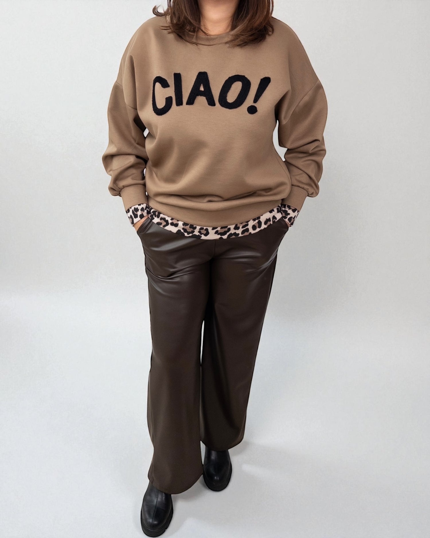 Sweatshirt Ciao hellbraun