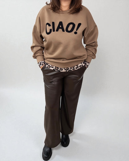 Sweatshirt Ciao hellbraun
