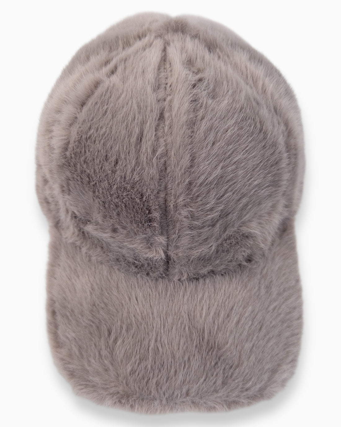 Flauschige Cap taupe
