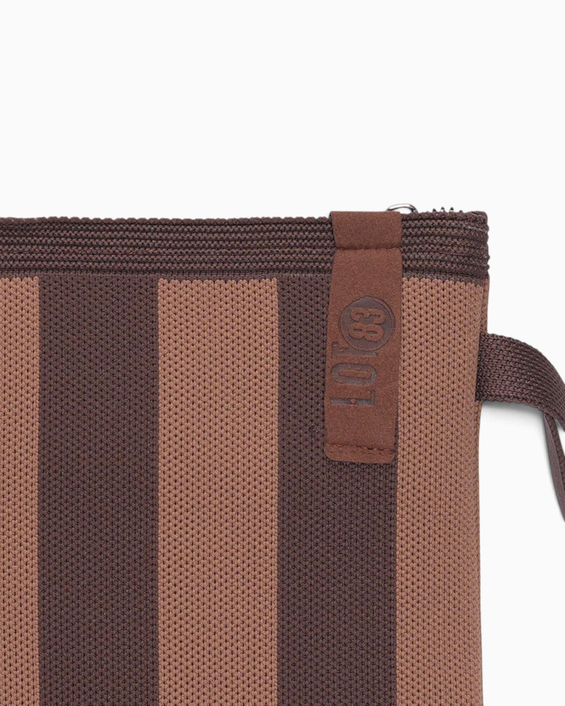 Täschchen LOT83 Streifen braun