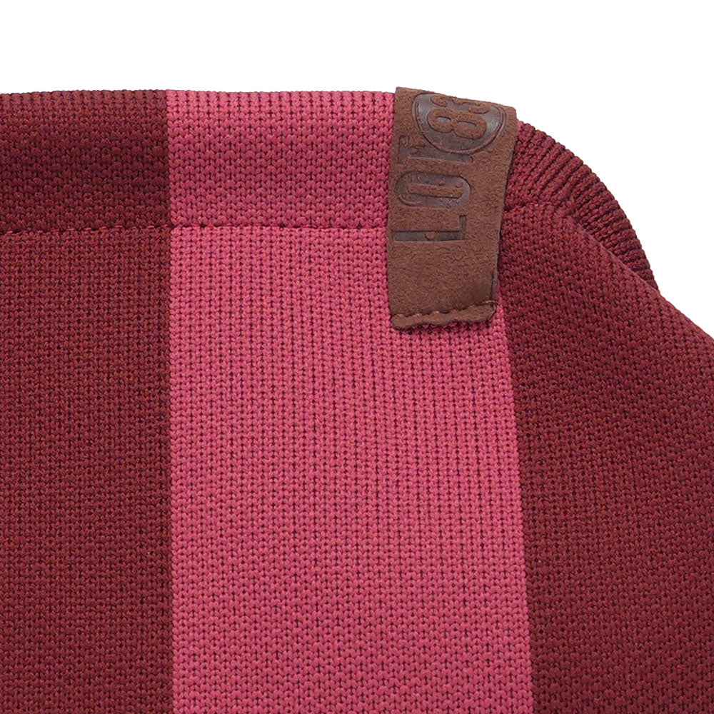 Kosmetiktasche Emma mit Streifen bordeaux