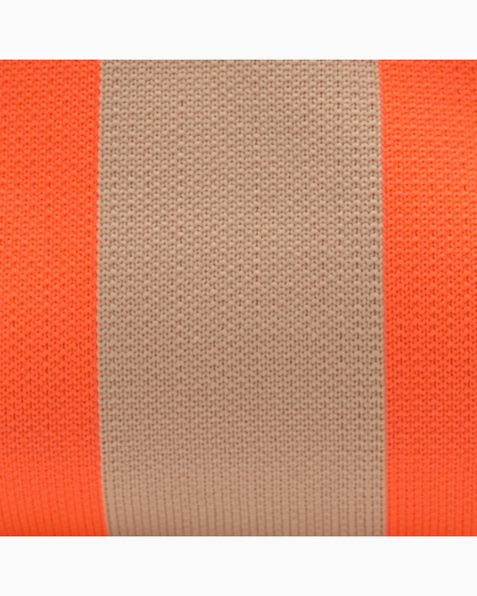 Kosmetiktasche Emma mit Streifen orange beige