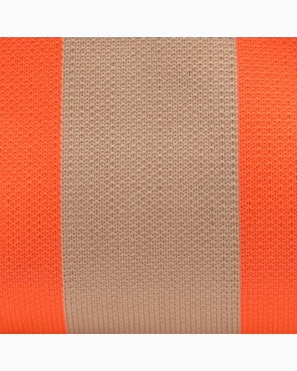 Kosmetiktasche Emma mit Streifen orange beige