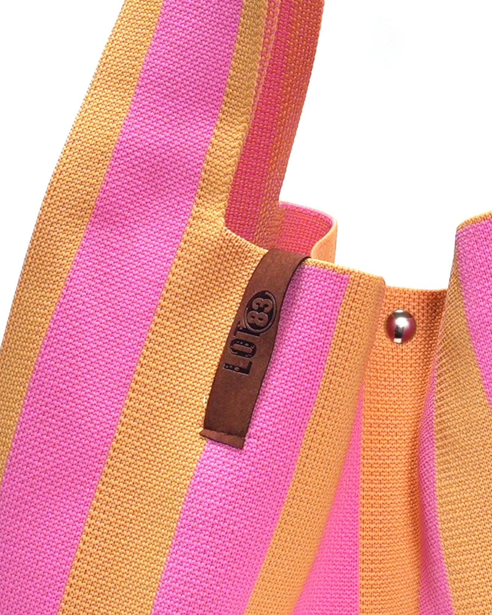 Shopper Lois mit Streifen rosa gelb