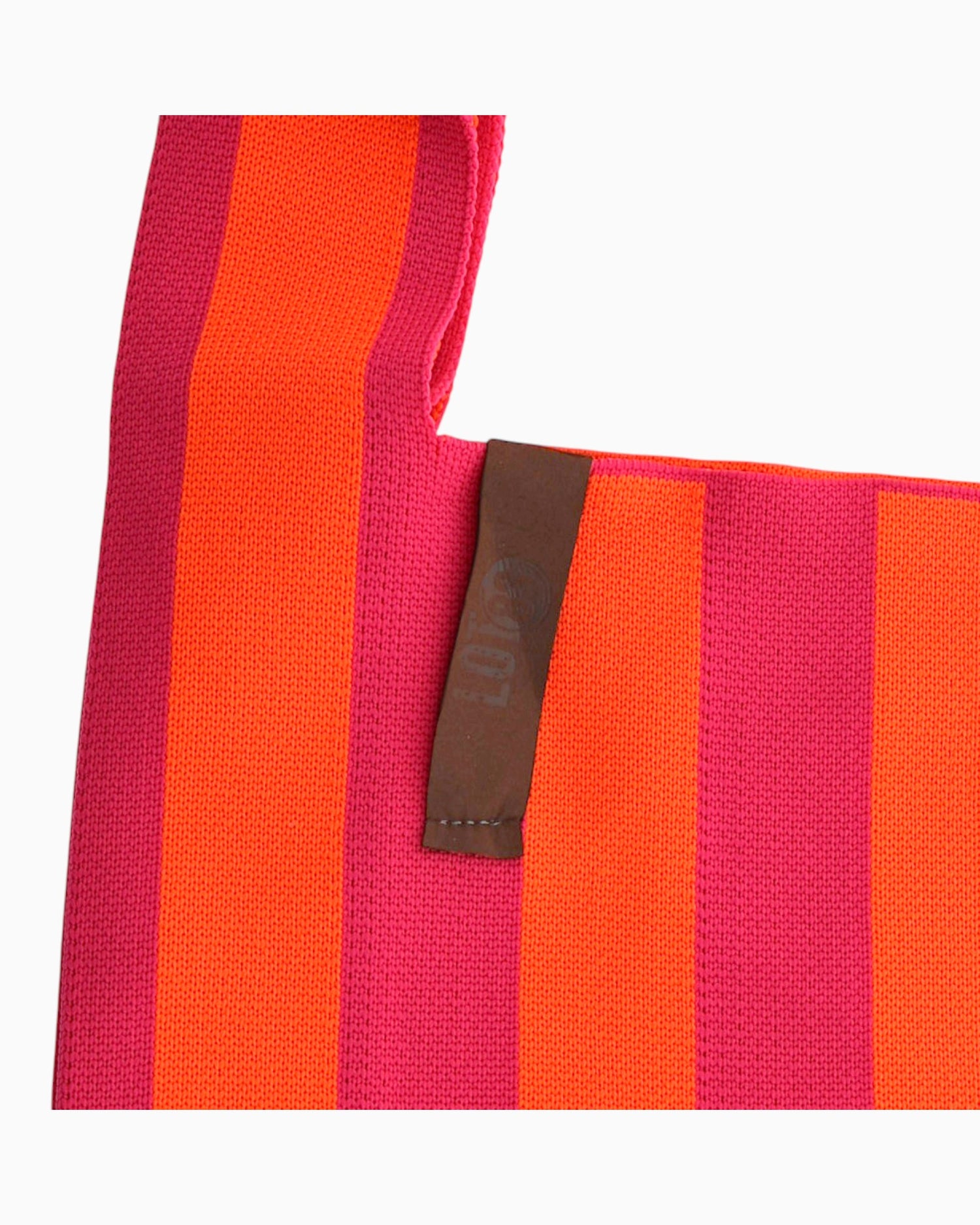 Shopper Lois mit Streifen orange pink
