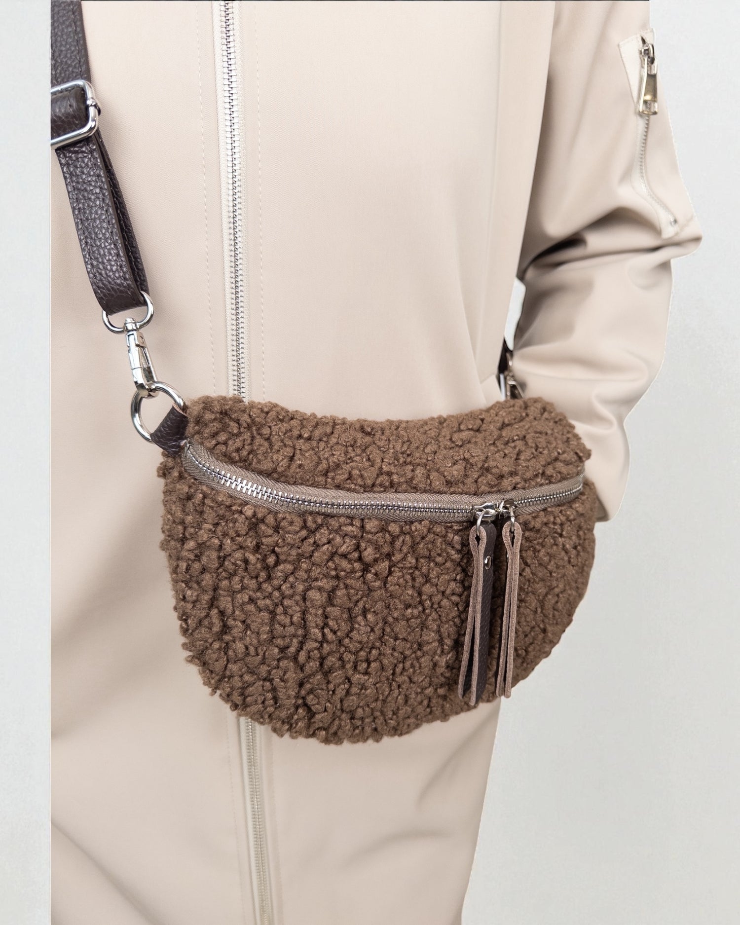 Teddy Umhängetasche braun