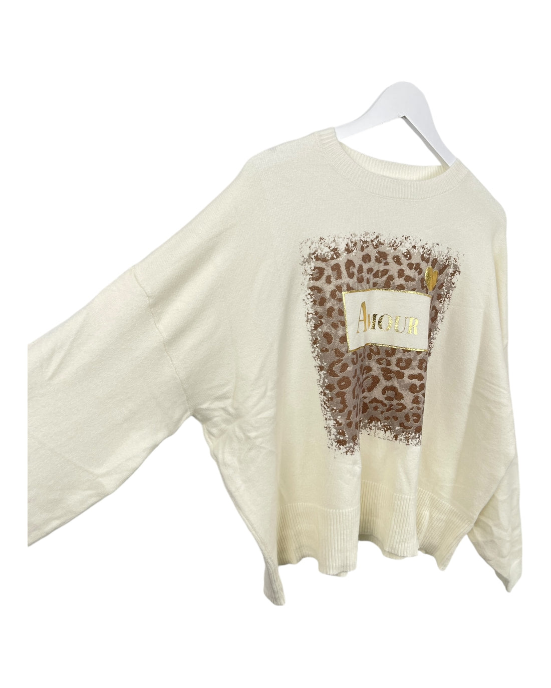 Feinstrickpulli Amour creme