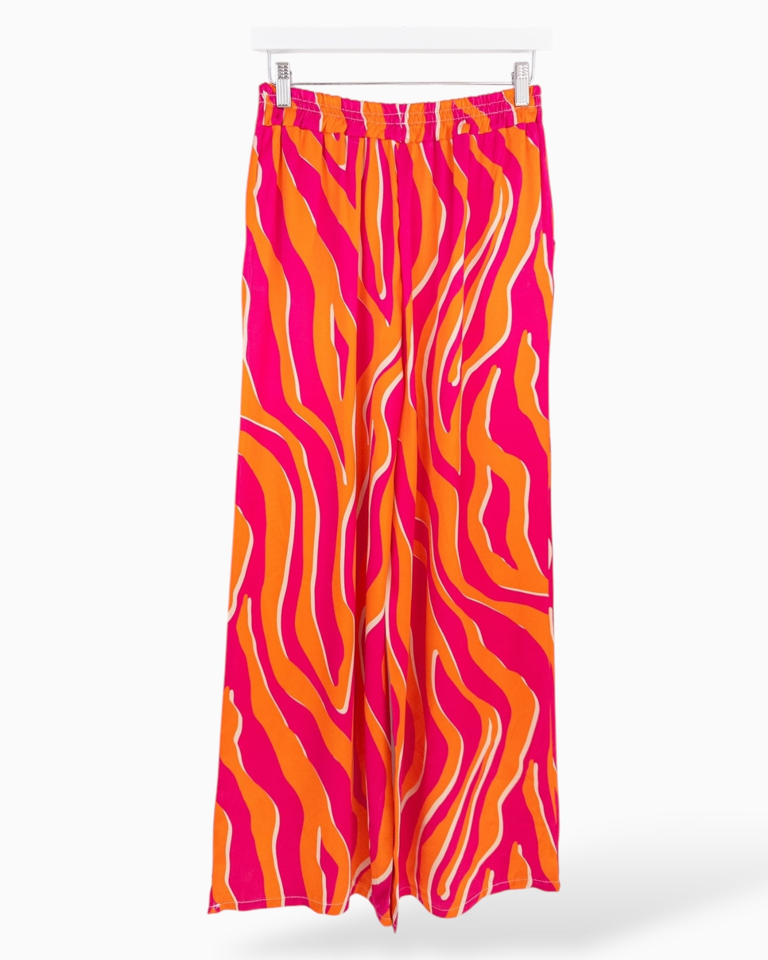 Leichte Zebra Hose pink orange