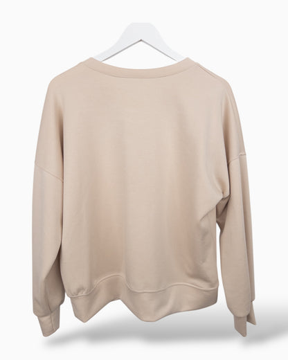 Sweatshirt Good Vibes beige