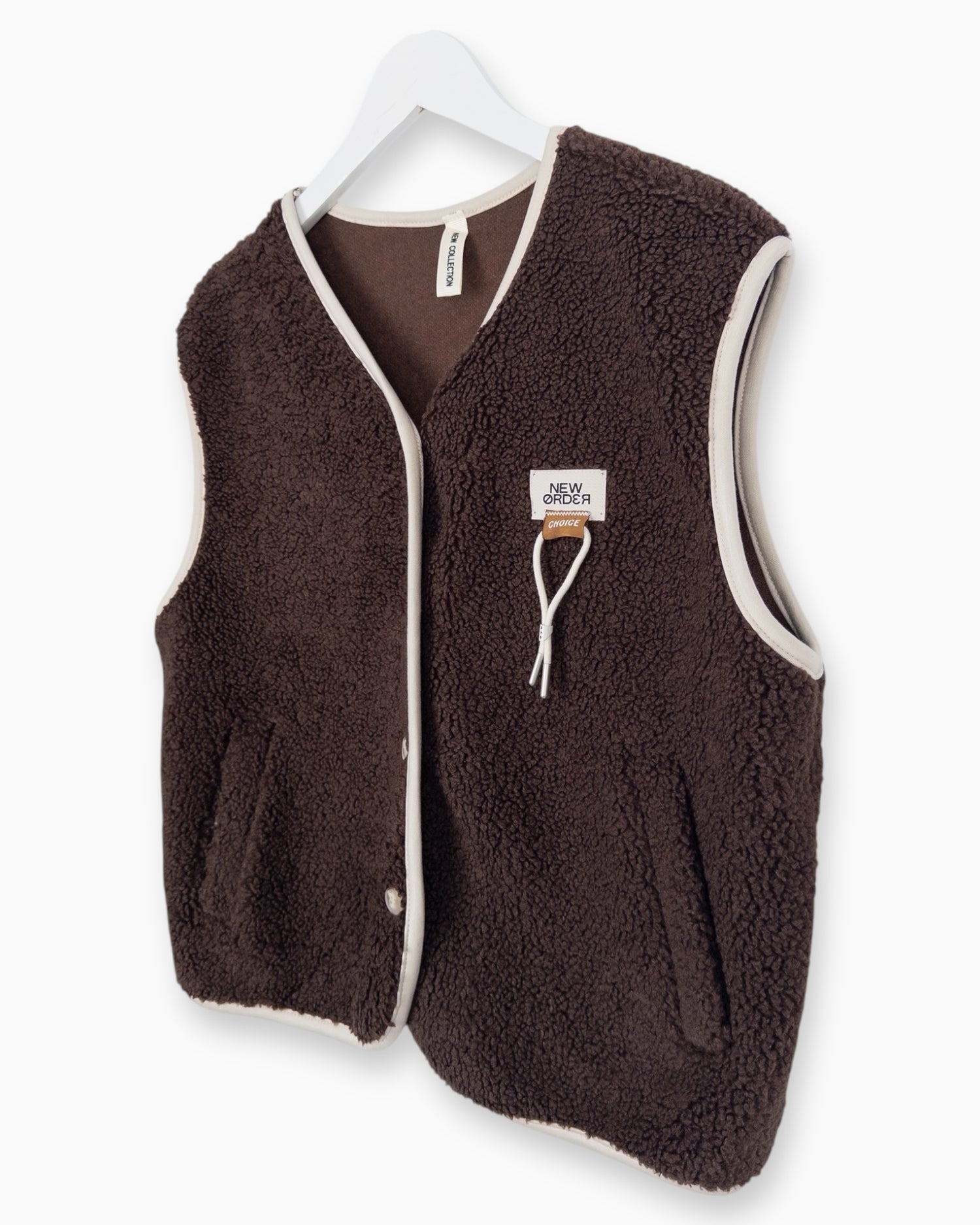 Teddy Weste Choice dunkelbraun