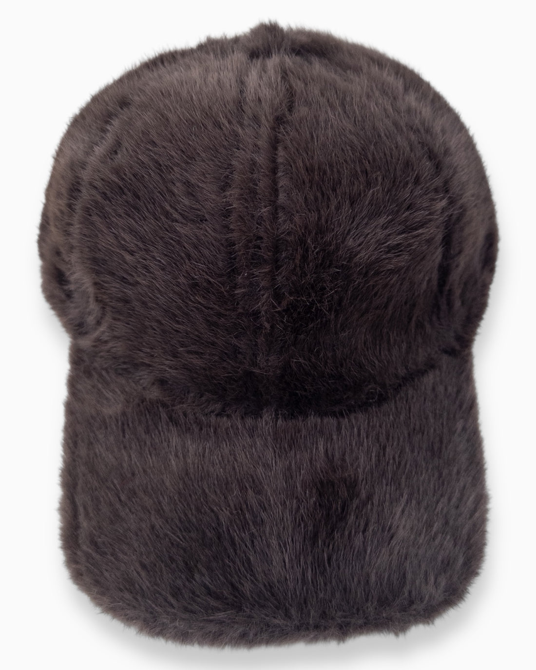 Flauschige Cap dunkelbraun