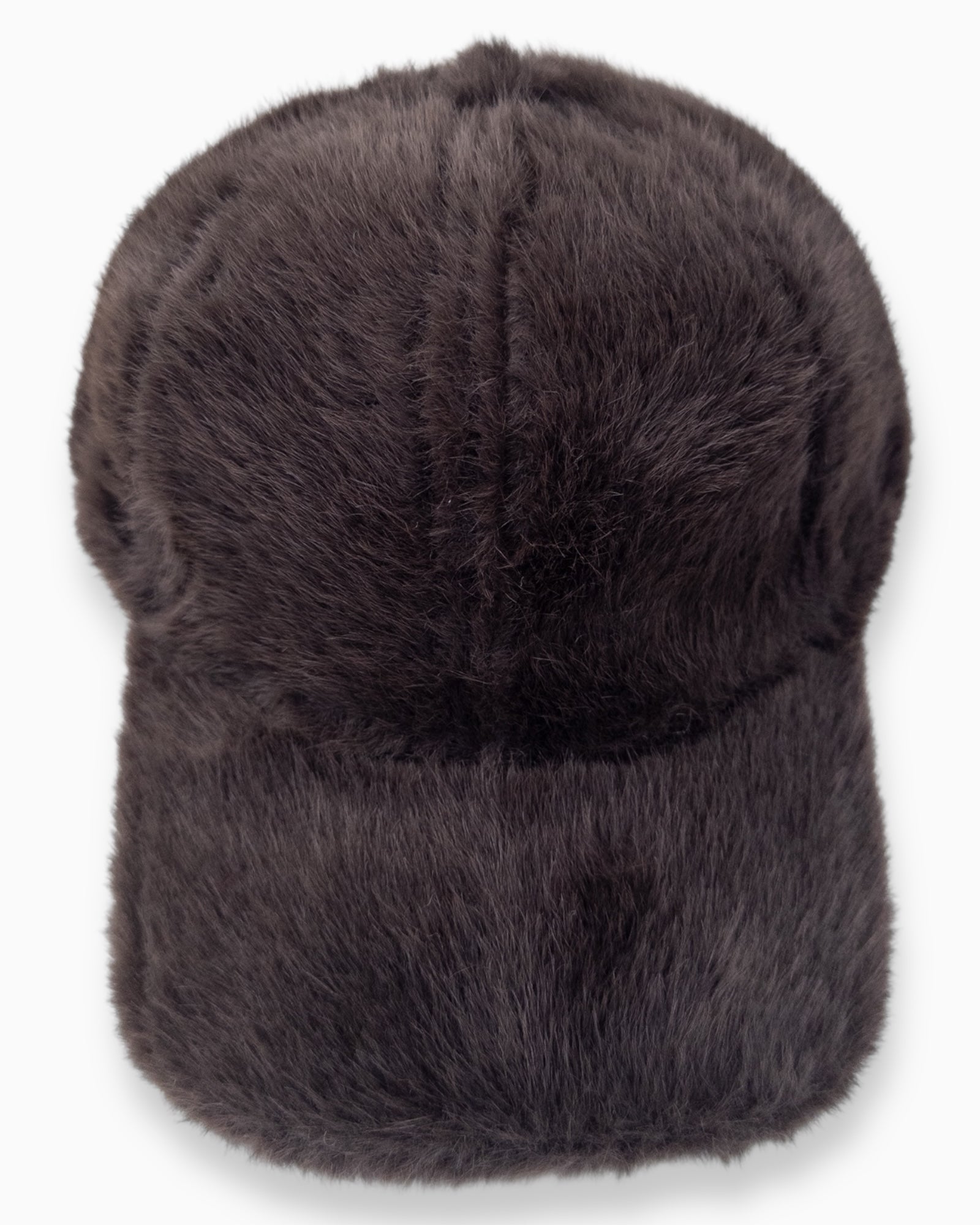 Flauschige Cap dunkelbraun