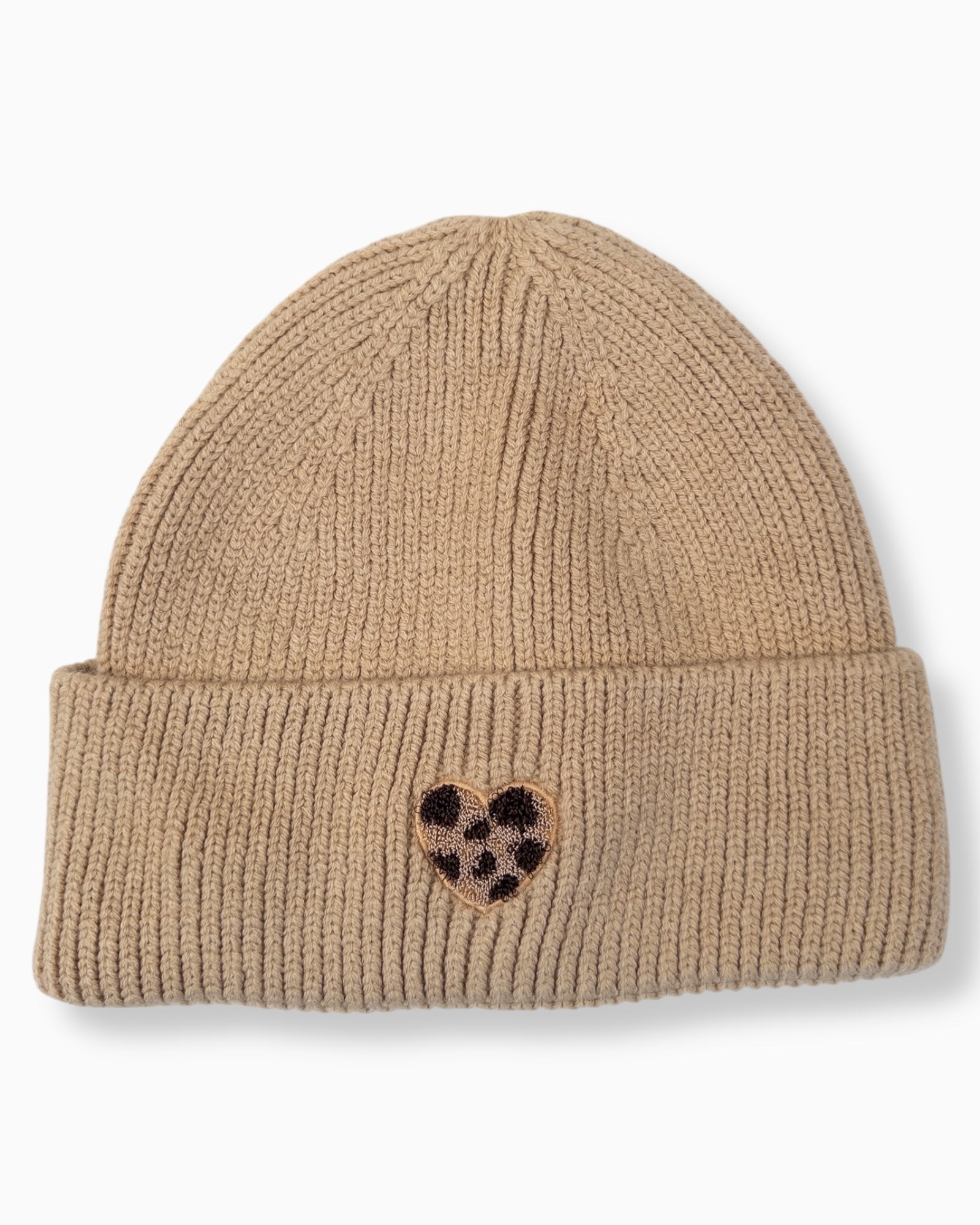 Mütze Leo Herz beige Gr. L