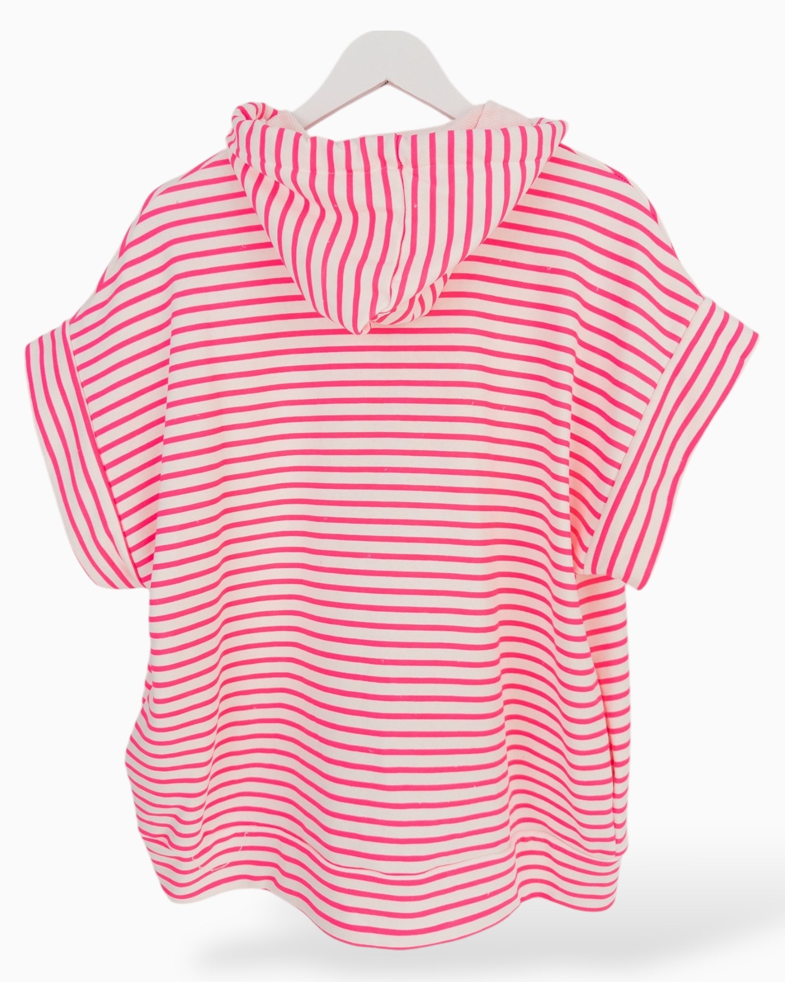 Kapuzenshirt mit Streifen rosa