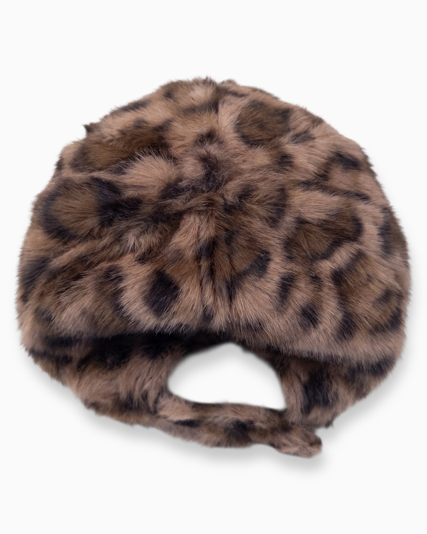 Flauschige Leo Cap braun