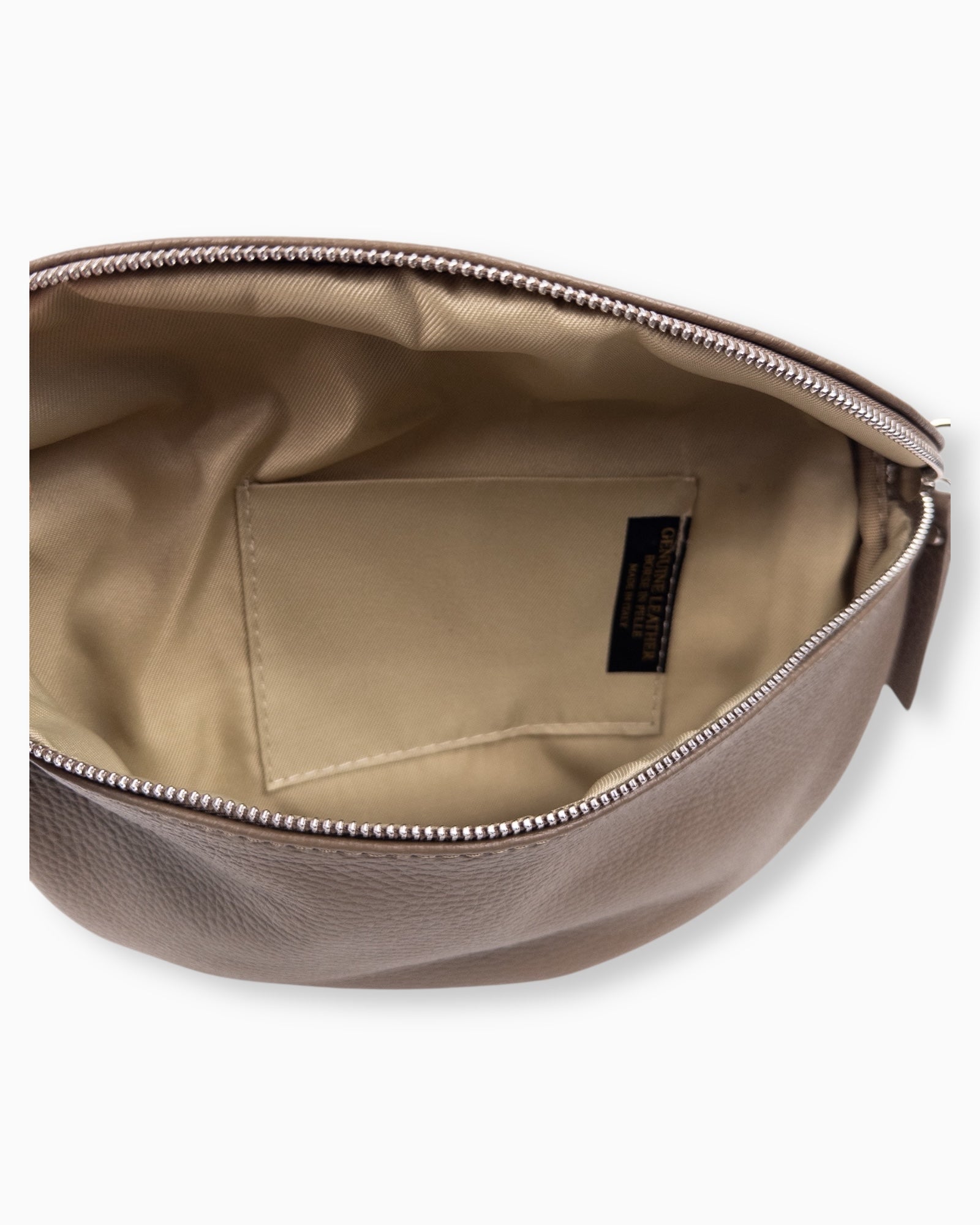 Umhängetasche Leder taupe