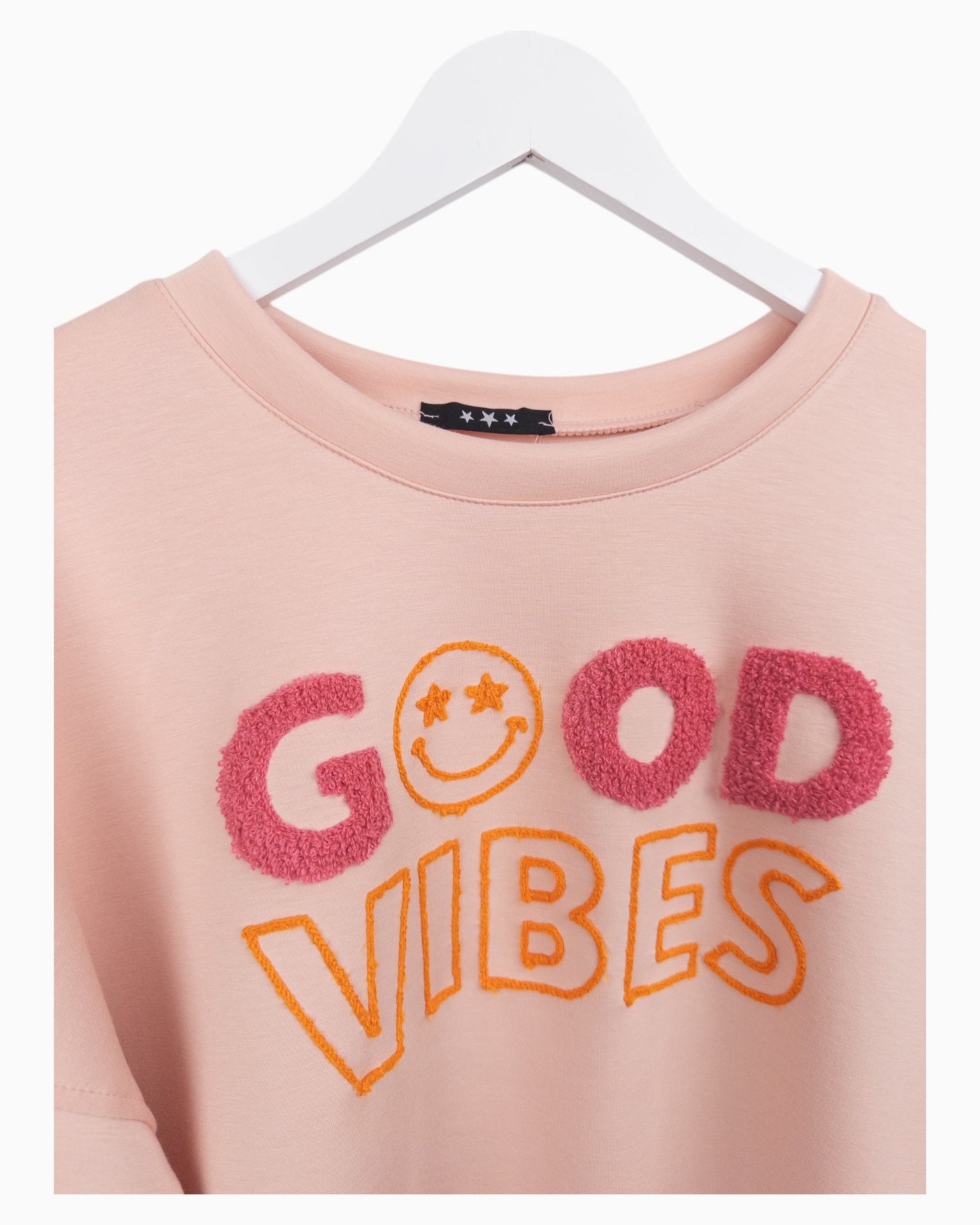 Sweatshirt Good Vibes rosa