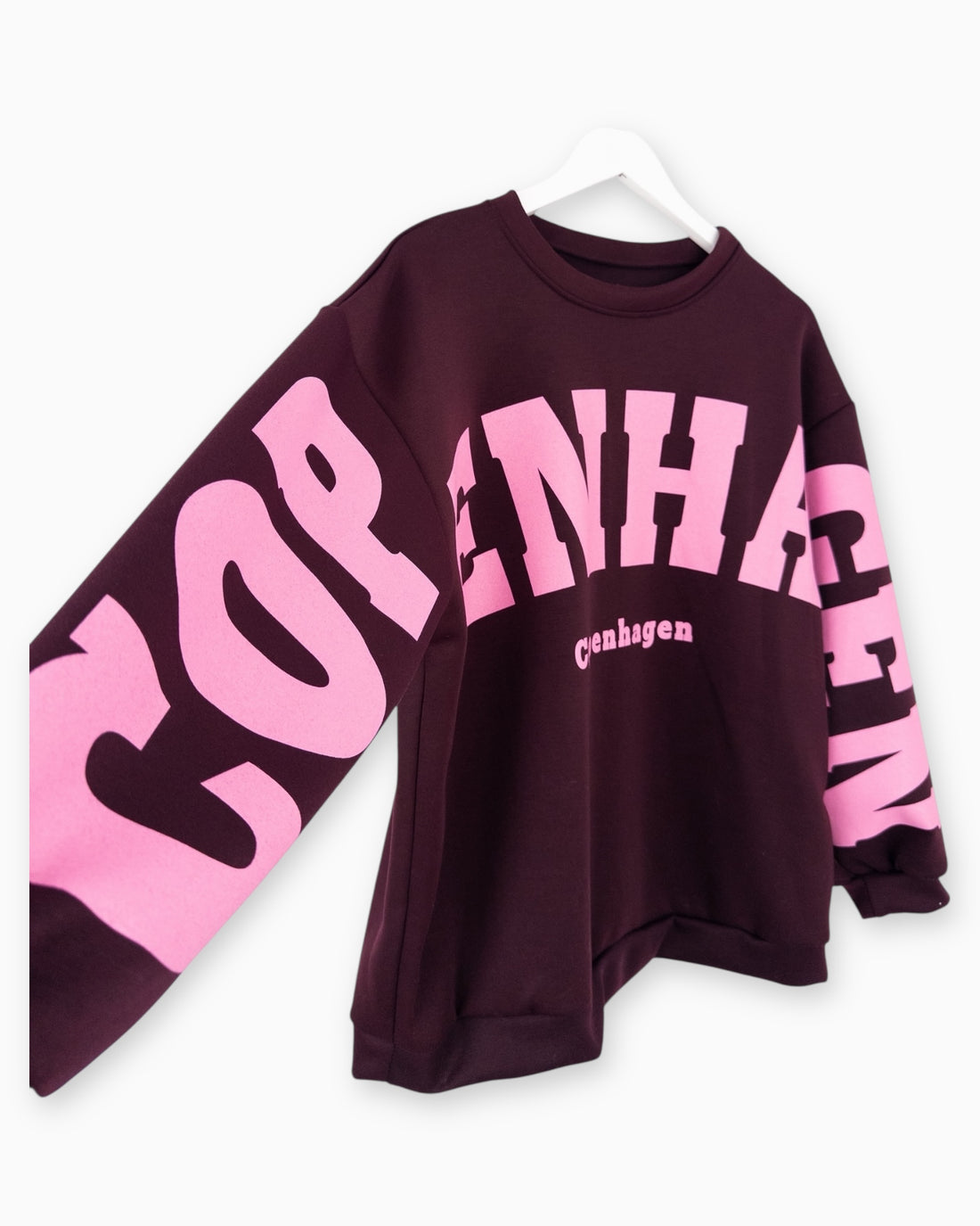 Oversize Sweatshirt Copenhagen weinrot
