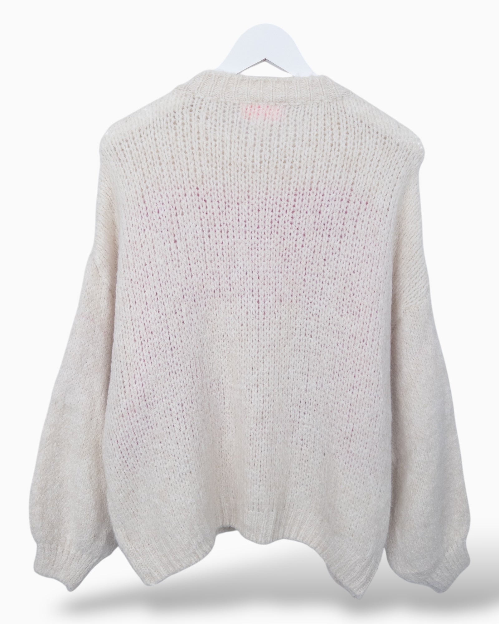 Grobstrickpulli PINK creme