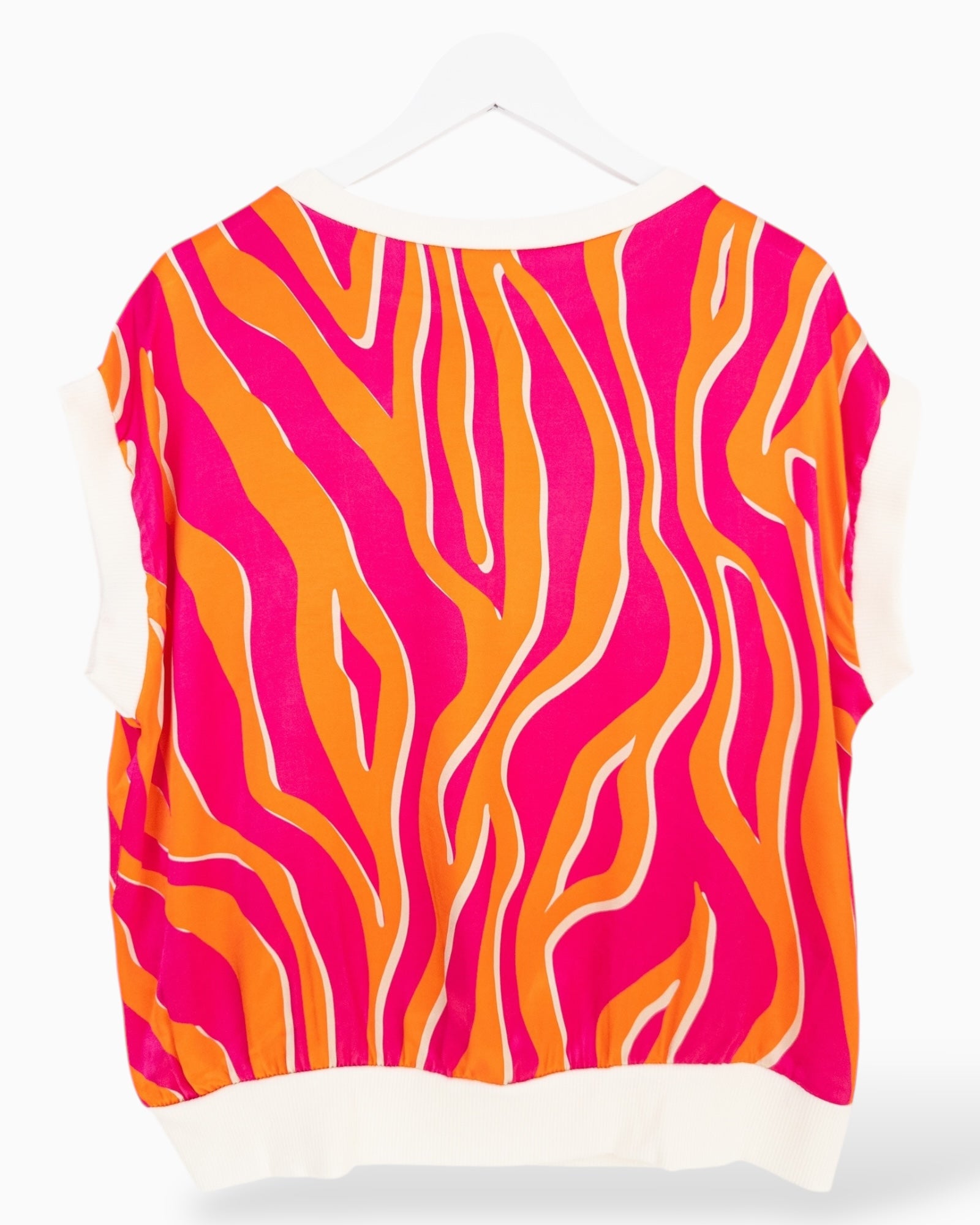 Leichtes Top Zebra orange pink