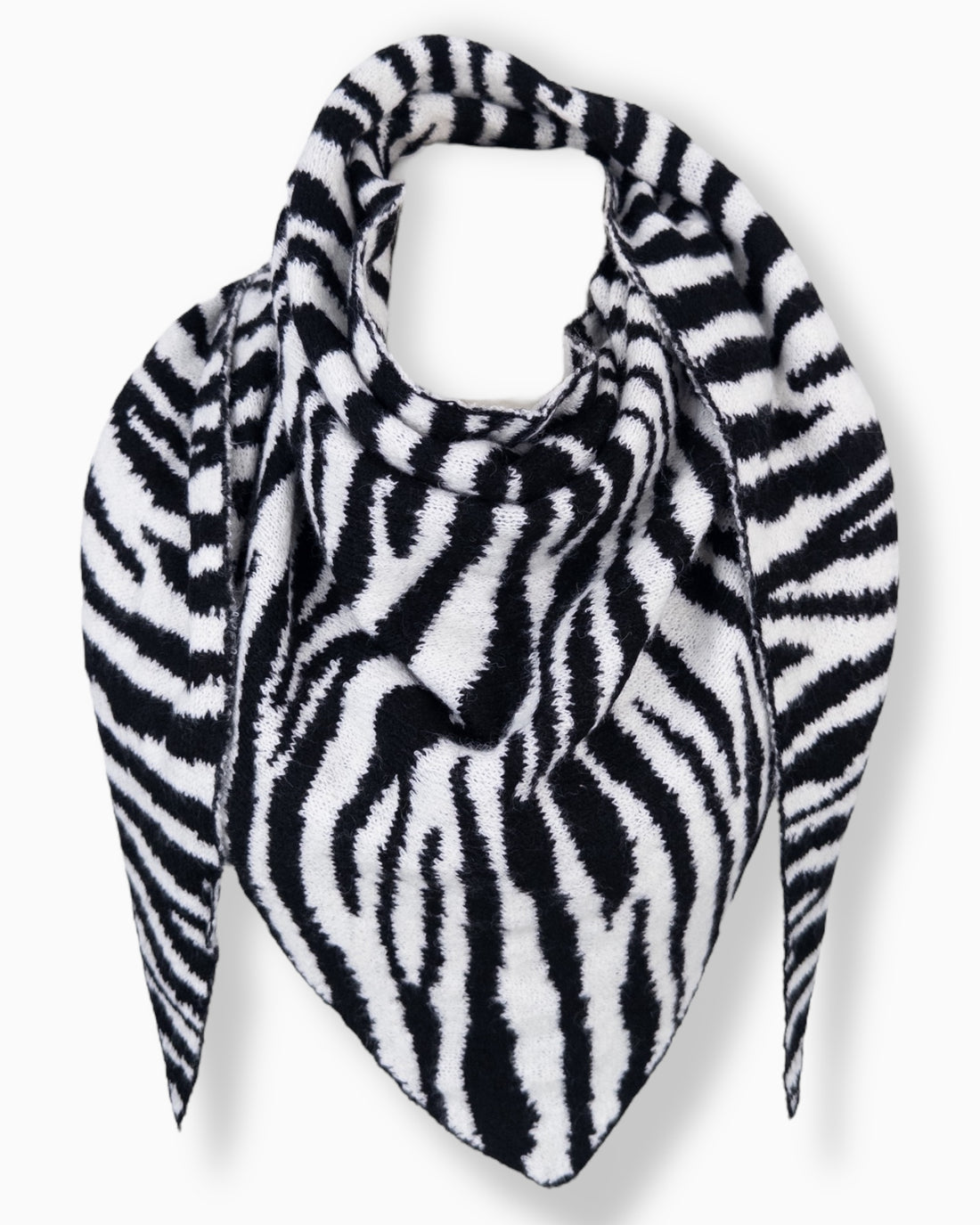 Zebra Dreieckstuch schwarz weiß