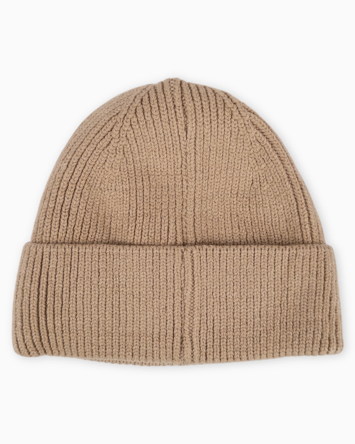 Winterwarme Mütze mit Leo-Herz beige