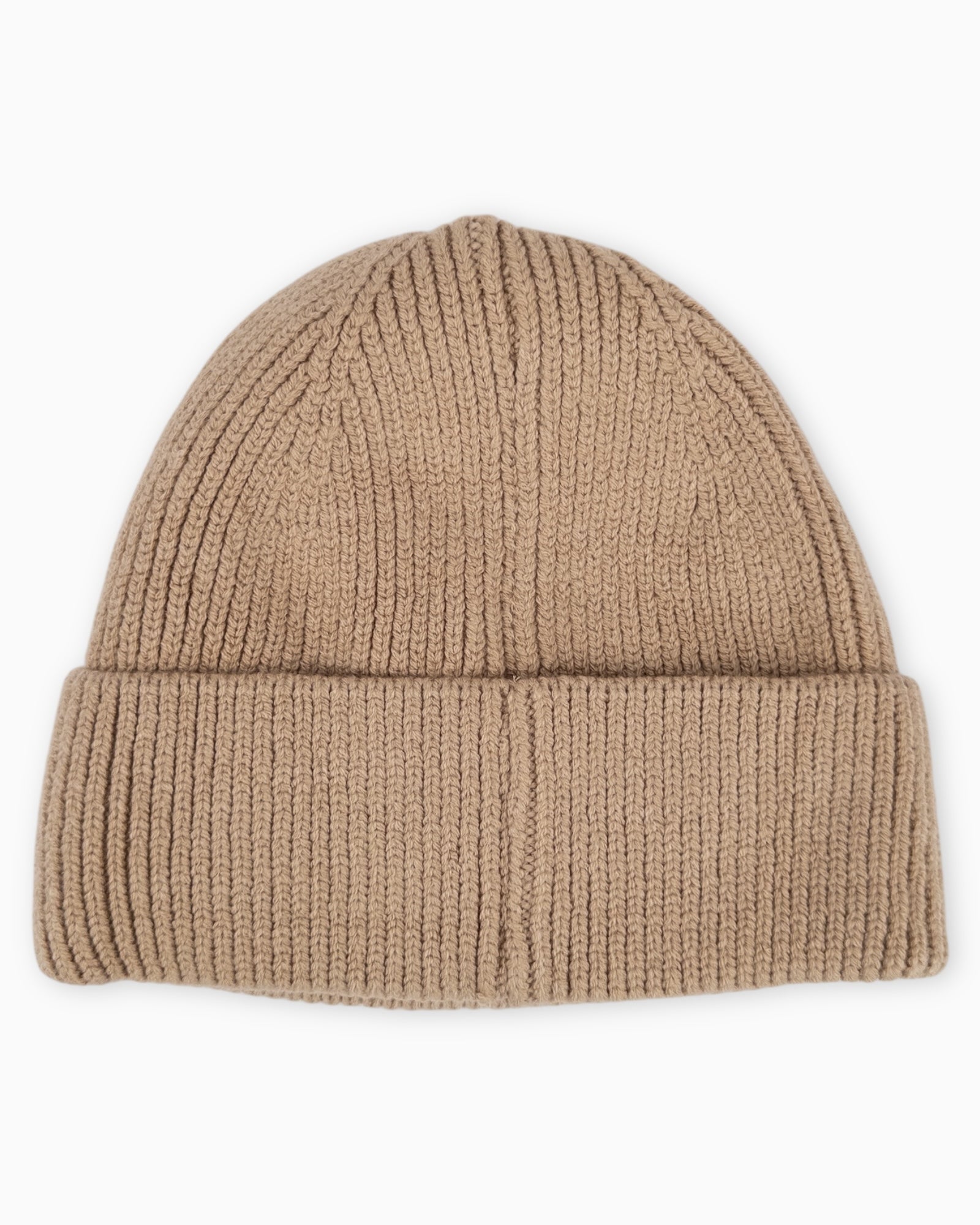 Winterwarme Mütze mit Leo-Herz beige