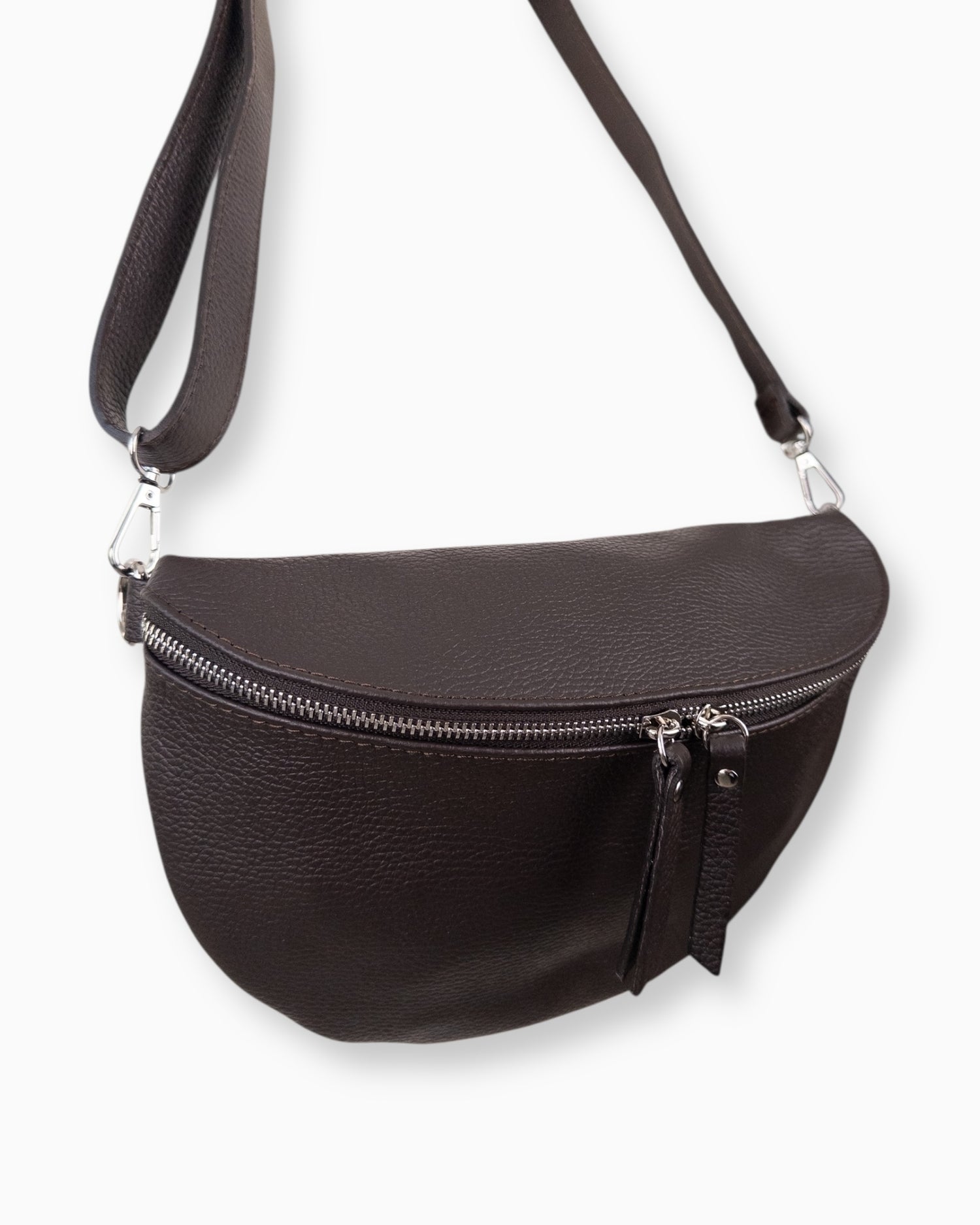 Umhängetasche Leder schoko